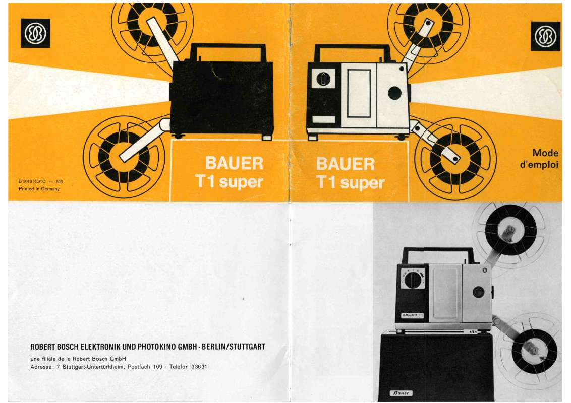 Projecteur BAUER T1M super 8 - Home Cinema - Ile de France, IDF - Seine